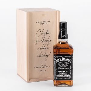 Jack Daniel's na PREZENT DLA MʯCZYZNY + drewniana skrzynka