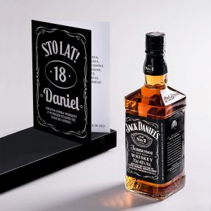 Jack Daniel's WHISKY NA 18 URODZINY + kartka z yczeniami