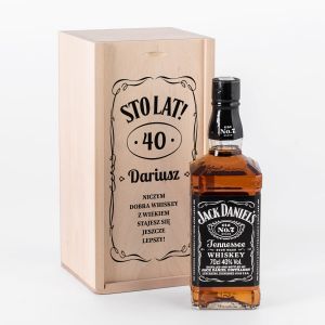 Jack Daniel's na URODZINY w personalizowanej skrzynce