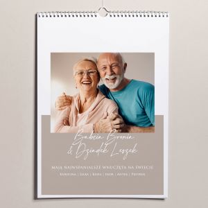 Kalendarz na Dzień Babci i Dziadka ZE ZDJĘCIAMI