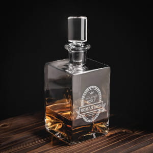 Karafka z grawerem do whisky PREZENT DLA SZEFA