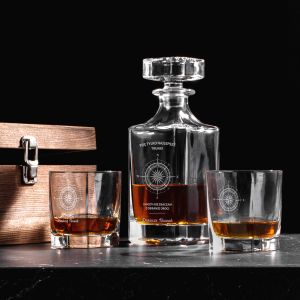 Elegancki zestaw do whisky PREZENT DLA MIŁOŚNIKA PODRÓŻY