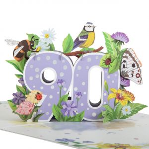 Kartka na 90 urodziny NA POLANIE pop up