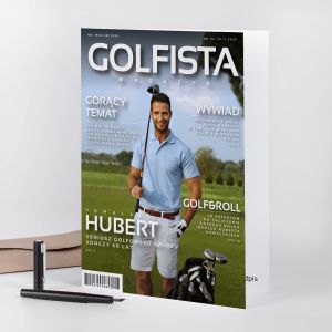 Kartka urodzinowa dla golfisty A4 MAGAZYN GOLFISTA