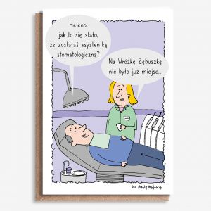 Kartka DLA ASYSTENTKI STOMATOLOGICZNEJ A4