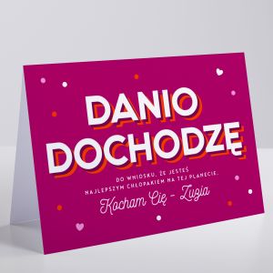 mieszna kartka dla chopaka DOCHODZ