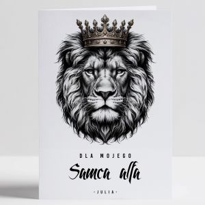 Personalizowana kartka dla mczyzny SAMIEC ALFA