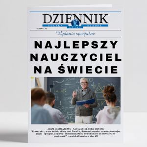 Kartka dla nauczyciela DZIENNIK upominek dla nauczyciela kartka na dzie nauczyciela