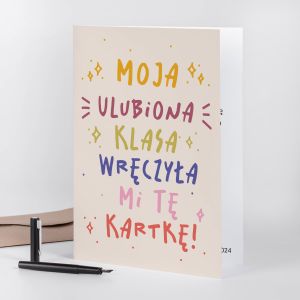 Kartka dla nauczyciela ULUBIONA KLASA A4