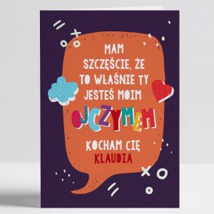 Personalizowana KARTKA DLA OJCZYMA