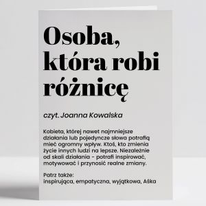 Kartka dla pracownika ROBI RӯNIC podzikowania dla pracownika prezent dla pracownika