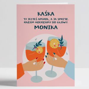 Kartka dla przyjaciki APEROL SPRITZ