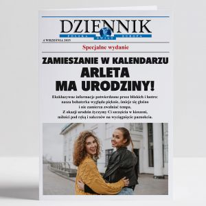 Kartka urodzinowa dla przyjaciki DZIENNIK kartka na urodziny kartka dla przyjaciki upominek dla przyjaciki