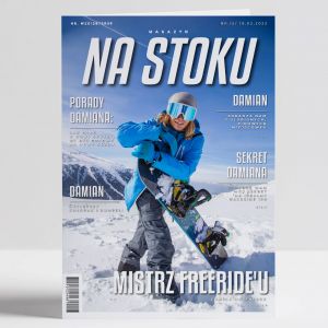 Kartka dla snowboardzisty NA STOKU