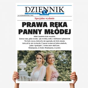 Du�a kartka dla �wiadkowej ze zdj�ciem DZIENNIK - XXL