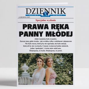 Kartka dla wiadkowej ze zdjciem DZIENNIK