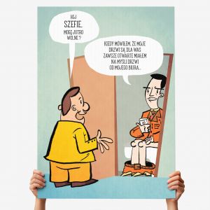 Kartka dla szefa XXL OTWARTE DRZWI