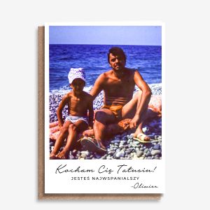 Kartka dla taty SENTYMENTALNE ZDJ�CIE prezent dla taty