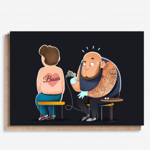 Kartka dla ukochanej osoby TATUA� - A4 bon na tatua� prezent dla ukochanej