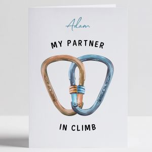Kartka dla wspinacza PARTNER IN CLIMB kartka okolicznociowa upominek dla chopaka upominek na urodziny