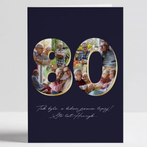 Kartka na 80 urodziny KOLA ZDJ