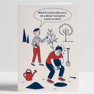 Kartka na rocznic lubu KOMIKS prezent dla pary upominek na rocznic lubu personalizowana kartka