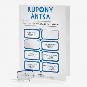 Kartka personalizowana KUPONY DLA CHOPAKA kartka dla chopaka kartka na Dzie Chopaka