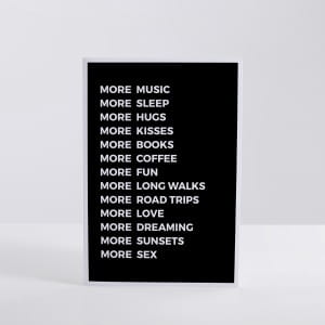 Kartka urodzinowa z yczeniami MORE &amp; MORE