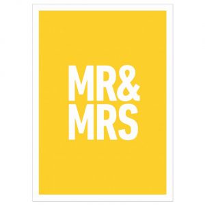 Kartka z okazji ślubu MR & MRS