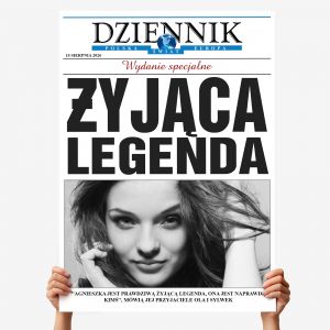 Kartka na 18 urodziny XXL DZIENNIK - �YJ�CA LEGENDA