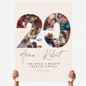 Kartka na 20 rocznic� �lubu XXL KOLA� ZDJ��