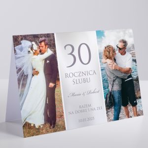 Kartka na 30 ROCZNIC LUBU ze zdjciami prezent na 30 rocznic lubu kartka 30 rocznica lubu