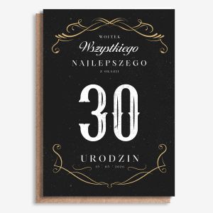 Kartka na 30 urodziny DLA FACETA - A4