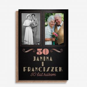Kartka na 50 rocznic lubu kartka na ZOTE GODY kartka z okazji 50 rocznicy lubu kartka na 50 lecie lubu