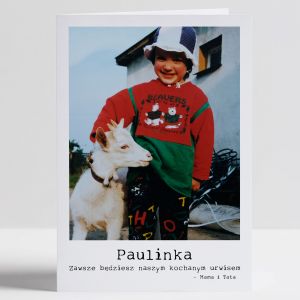 Personalizowana kartka na DZIE DZIECKA dla dorosych