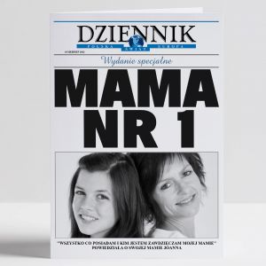 Kartka na Dzie Mamy DZIENNIK - MAMA NR 1