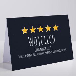 Personalizowana kartka imieninowa dla Wojciecha GODNY POLECENIA