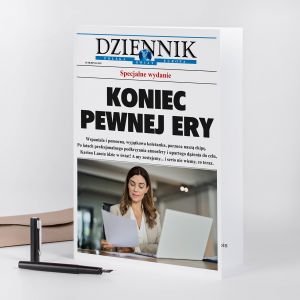 Kartka na odejcie z pracy DZIENNIK - A4 prezent dla koleanki z pracy kartka poegnalna z pracy