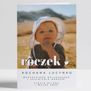 Kartka NA ROCZEK ze zdjciem