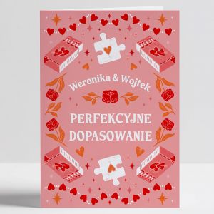 Personalizowana kartka na rocznic PERFEKCYJNE DOPASOWANIE