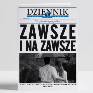 Kartka na rocznic lubu DZIENNIK - NA ZAWSZE