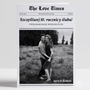 Kartka na rocznic lubu THE LOVE TIMES 