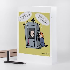 Kartka na lub cywilny A4 GRZECH kartka lubna prezent na lub cywilny kartka lubna personalizowana