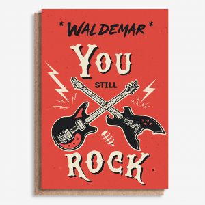 Du�a kartka na urodziny dla fana rocka YOU ROCK - A4 kartka muzyczna kartka okoliczno�ciowa