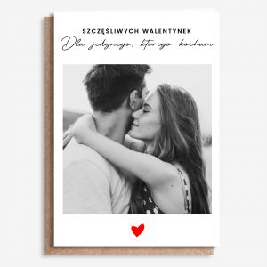 Kartka na walentynki dla m�a DLA JEDYNEGO - A4