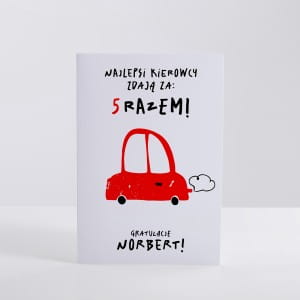 Kartka personalizowana NAJLEPSI KIEROWCY gratulacje za zdanie prawa jazdy