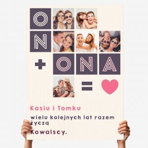 Kartka okoliczno�ciowa xxl PREZENT DLA PARY ZNAJOMYCH