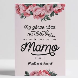 Personalizowana KARTKA Z OKAZJI DNIA MATKI