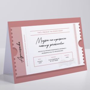 Kartka personalizowana VOUCHER NA DZIE MATKI