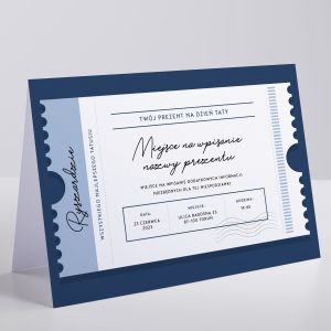 Kartka personalizowana VOUCHER NA DZIE OJCA